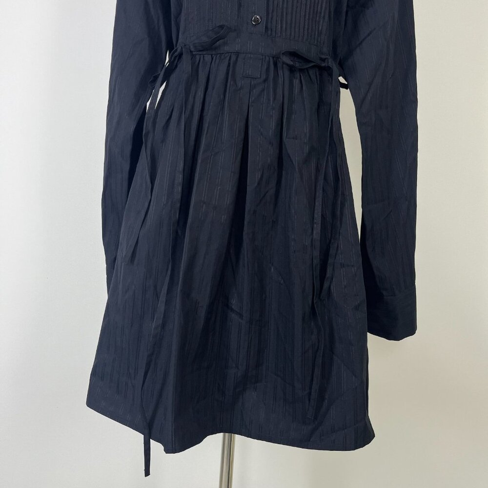 NWOT SEE BY CHLOÉ Long Sleeve Mini Shirt Dress Black Size 38 - Picture 4 of 12